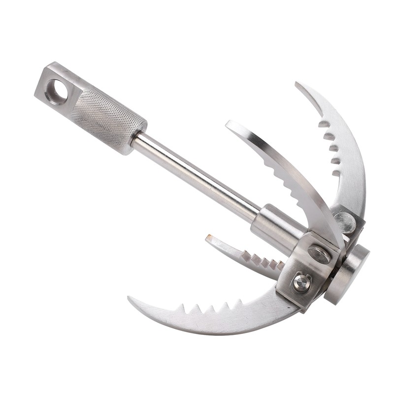 Outdoor Survival Hook Stainless Steel Foldable Climbing Grappling Hook for