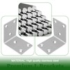 40PCS L Bracket Corner Braces, 304 Stainless Steel Shelf Bracket