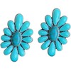 Bohemian Turquoise Geometric Flower Drop Dangle Earrings Teardrop for Women
