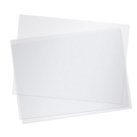 Clear Plastic Report Binding Covers 8-1/2 x 11 inch x 10 mil (216mm x 279mm x 250 microns) [pk of 100] unpunched Standard Letter Size Sheets, Square Corners