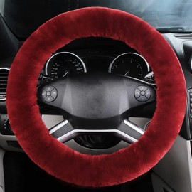 Steering Wheel Cover Fluffy Plush Universal Car Steering Wheel Cover Fluffy Soft Anti Slip Plush Steering Wheel Cover Warm Thick Soft Steering Wheel Cover Interior Car Accessories Winter