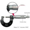 NORTOOLS Vernier - Calibre de metal con micrómetro y regla
