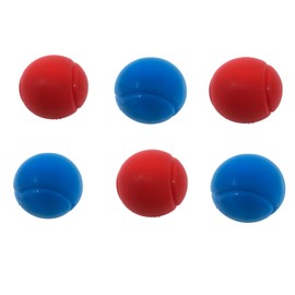 E-Deals 70mm Soft Foam Tennis Balls - Pack of 3 Blue + 3 Red