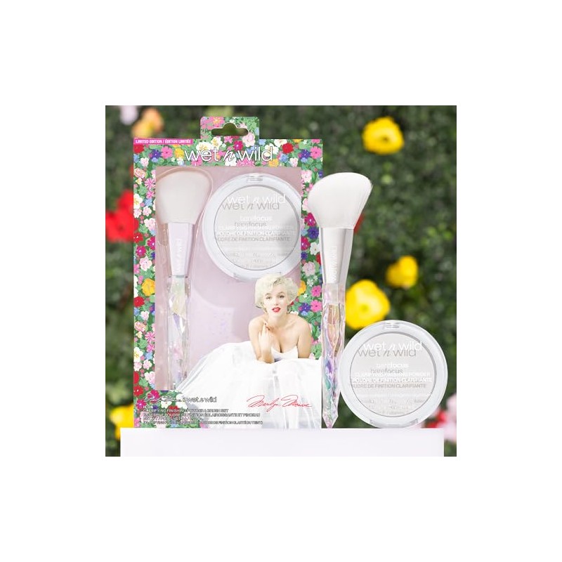 Polvo traslucido compacto Brocha Marilyn Monroe Wet n wild