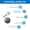 INCREWAY 100pcs Plastic Screw Covers, Dome Cap for Screws (Dark