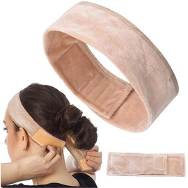 BURRSJ Wig Grip Band Velvet Adjustable Non Slip Headband Wig Gripper for Keeping Wig from Slipping (Beige)
