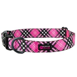 Max and Neo Plaid Pattern Neo Dog Collar - We Donate a Collar to a Dog Rescue Every Collar Sold