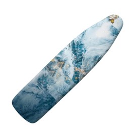 Flashideas Blue Marble Print Ironing Board Cover and Pad- 52" x 13" Iron Board Cover with Padding Fits Standard Size, Iron Board Cover Accessories