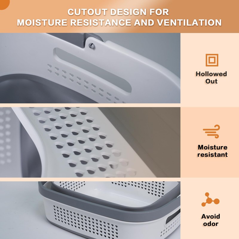 GREATLINK Foldable Laundry Basket Collapsible Laundry Hamper, Laundry Basket Dorm