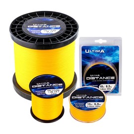 Ultima E5273 Distance Long Range Casting and Sea Fishing Line - Fire Orange, 0.35 mm - 15.0 lb