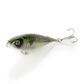 Savage Gear 3D Mackstick Twitch Bait, 3 oz, Green Mackerel, Realistic Profile and Movement, Reinforced Body, Thru-Wired Construction, Saltwater Fishing Lure with Hooks