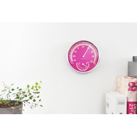 ドリテック アナログ 温湿度計 ピンク O-310PK