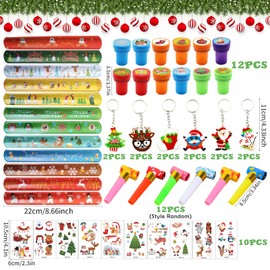 Christmas Small Items, Pack of 120 Party Bags, Christmas, Filling Advent Calendar, Party Bags, Advent Calendar, Give Away Christmas, Key Ring Christmas for Children Gifts
