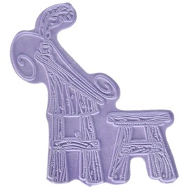 Magnolia A Christmas Story Cling Stamp 3.5 x 3.75-inch Package-Santa Wishful Bench