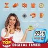 Azosowo 2 Pack Digital Timer for Kids, Magnetic Kitchen Timers
