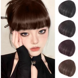 Fuyunohi Bangs Wig, Bangs, Wig, Partial Wig, Hair Extension, Fluffy, Bangs, Point Wig, Cute, Energetic, Small Face, One-Touch Dresses, Everyday Supernatural, Cartoon, Light Brown