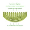 TEONEI Jade Head Comb Massage,Natural Jade Stone Head Therapy Massage