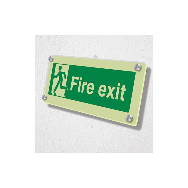 V Safety Final Fire Exit Man Left Glow in the
