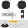 EHOMEWARE 1 Pack Matte Black Pocket Door Lock, Bed/Bath Privacy