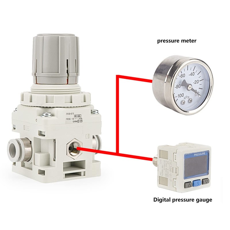 Air Pressure Regulator Valve, Digital Pressure Switch, DC 12-24V 0
