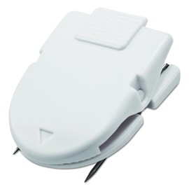 ADVANTUS Panel Wall Clip for Fabric Panels, Standard Size, 40-Sheet Capacity, Box of 50, White (75342)