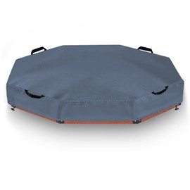 DUSTYPROTE Octagon Sandboxes Cover 420D Heavy Duty Children's Sandbox Protection,Outdoor Garden Outdoor Octagon Sand Box Cover (Grey 84" X 78" X 9")