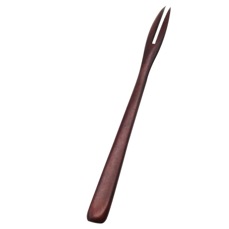 5 Pack Wooden Forks for eating Desserts, Chips, Snacks, Cereal,