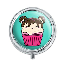 Cute Mouse Bear Ice Cream Cupcake with Sprinkles Pill Case Trinket Gift Box