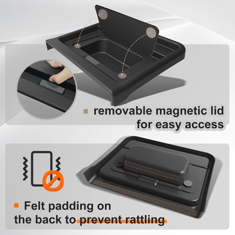 Muslogy Dashboard Storage Organizer Compatible with 2025 Ford Maverick Accessories