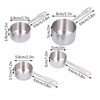 4PCS/Set Stainless Steel Measuring Cup Kitchen Measuring Spoon with Scale