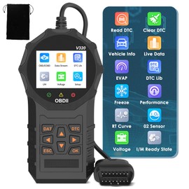 Journeyside OBD2 Diagnostic Device, Diagnostic Car V320 OBDII Diagnostic Tool Car, OBDII/EOBD Car Reader Car Error Code Reader Car Diagnostic Tool for All Vehicles with OBDII Protocol