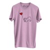 Inkopious French Bulldog Heart String T-Shirt, French Bulldog Valentines Gift,