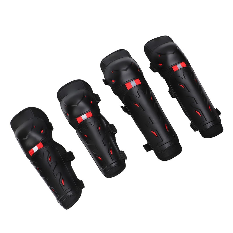 4PCS Knee Pads Elbow Pads Night Luminous Knee Protective Gear