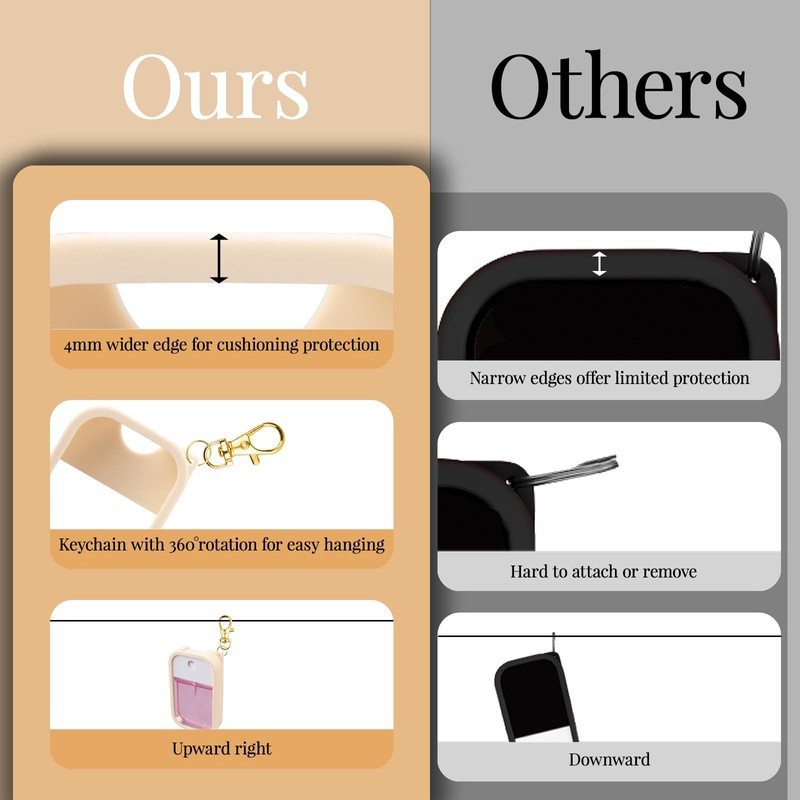 VANEST Silicone Case Compatible with Touchland Hand Sanitizer Spray, Protective