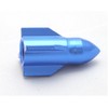 4x Simoni Racing Valve Caps Rocket Rocket Ammunition Colour Blue