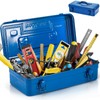 Acshio Portable Steel Tool Box, 16 Inch Metal Tool Organizer
