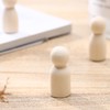 NUOBESTY Glue Sticks Bulk Wooden Peg Dolls Wooden Peg Figures