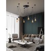 Fuloon Vintage Edison Multiple Ajustable DIY Ceiling Spider Lamp Light