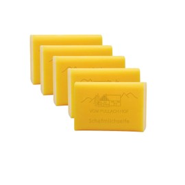 5 x Sheep's Milk Soap 100 g Set Solid Soap Block Honey