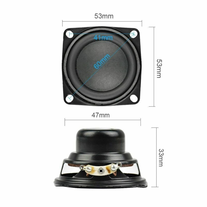 Universal 2Pcs Replacement Full Range Speaker for JBL Charge 3