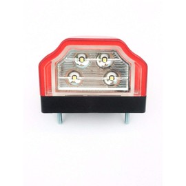 Fristom LED Number Plate Light, Number Plate Light, Number Plate Lighting for Trailers, Construction Machines, Motorhomes, Trailers, Caravans, Trucks etc