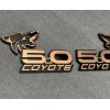 usa Standard COYOTE 5.0 Emblem Badges Bronze On BLACK EDITION