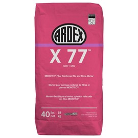 Ardex X77 Gray Microtec Fiber Reinforced Tile and Stone Mortar 40 lb Bag