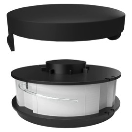 Pack of 6 grass trimmer replacement spool/double thread spool and hood suitable for Aldi Gardenline electric grass trimmer GLR 450 451 452 453 454 455 456 457 458 459 450/1 450/2 450/3 450/444450/5