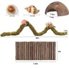 Hermit Crab Accessories, Natural Adjustable Hermit Crab Climbing Toys Bendable