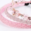 BOOMTOP 3 Rhinestone Headband Dirndl Costume Hair Accessories Crystal Headbands