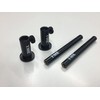 TMC 2 x Anodized Aluminium Stage stands with locking nuts,