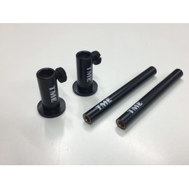 TMC 2 x Anodized Aluminium Stage stands with locking nuts, with 2 x 5 inserts. Carp