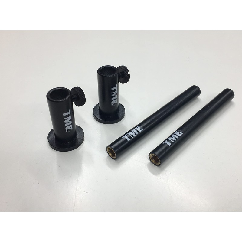 TMC 2 x Anodized Aluminium Stage stands with locking nuts,