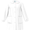 La Primula Verde Siggi Apron for Girls White Buttons with